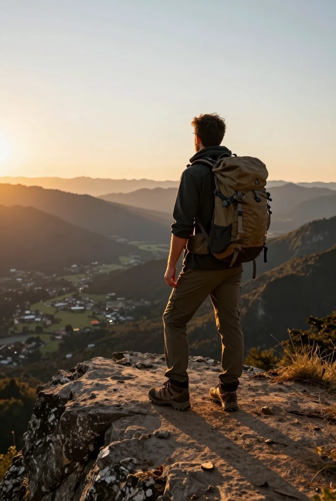 Traveler navigating airport with Bestelegantie backpack